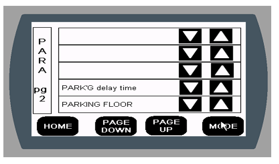 parameter screen
